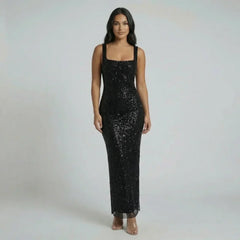 Naomi Shimmer Maxi Dress