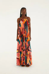 Multicolor Atlantic Rainforest Sleeveless Maxi Dress