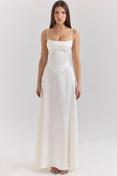 ANABELLA | LACE UP MAXI DRESS