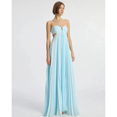MONICA | HALTER MAXI DRESS