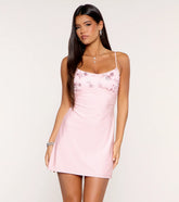Soft Flourish Floral Mini A-Line Dress