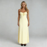 Iliana Lace-Up Maxi Dress