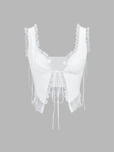 Fly Away Fairytale Lace Trim Crop Cami Top