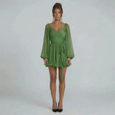 Rosalind Lace-Up Mini Dress