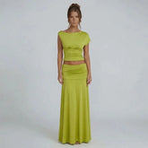 Millie Ruched Maxi Set