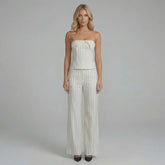 Loren Wide-Leg Pants Set