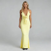 Cecelia Rosette Maxi Dress