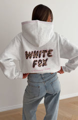 Vivid Light Oversized Hoodie Grey Marle
