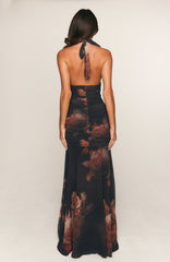 Cherish The Thought Maxi Dress Midnight Silk