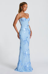 JOYCE | FLORAL CORSET MAXI DRESS