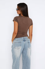 Too Blessed Tee Mocha
