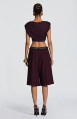Ausra Bermuda Shorts - Plum