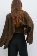 STELLA | KNITTED CAPE TOP