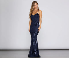 Elodie Sequin Formal Gown