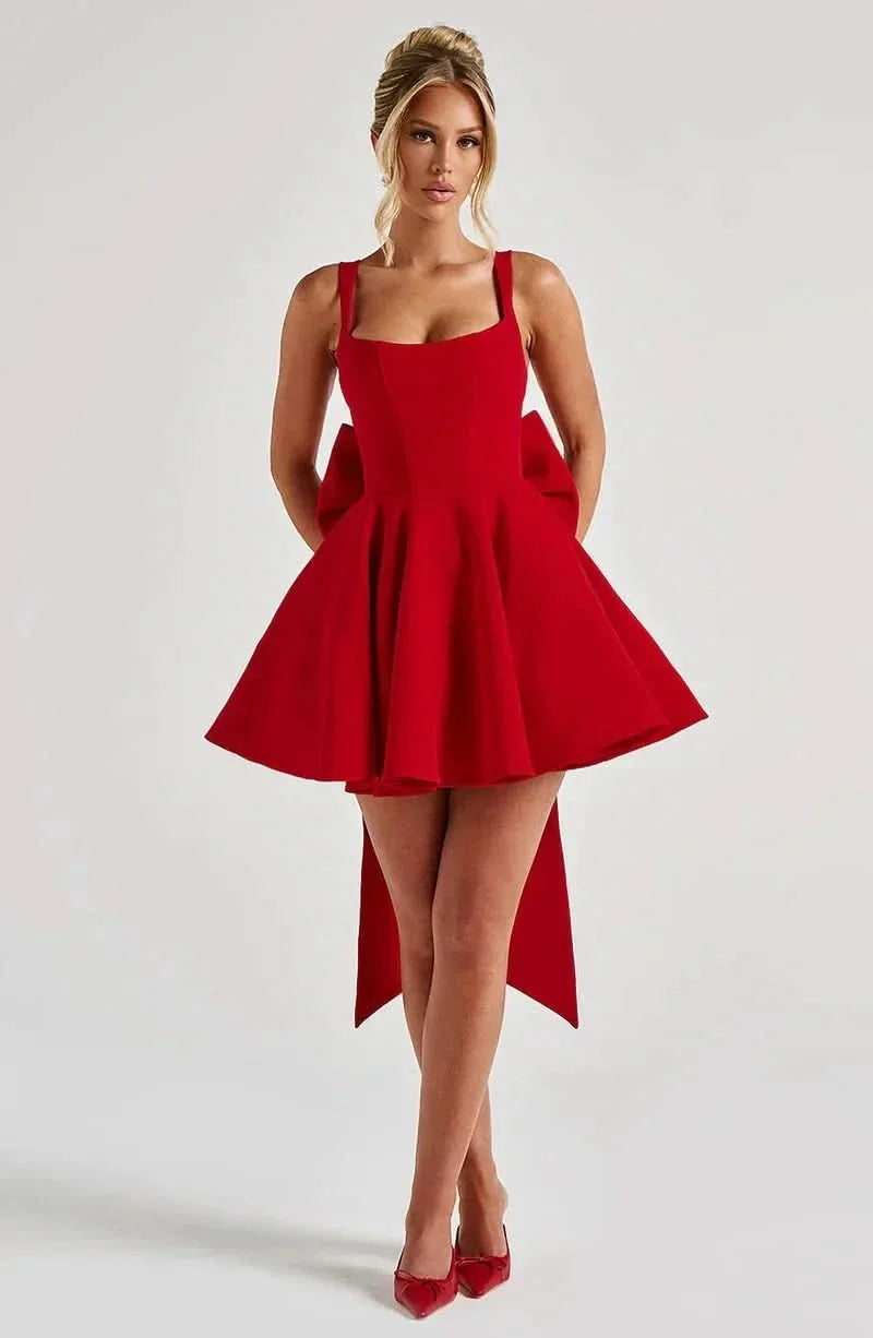 ESTELLE | BOW MINI DRESS