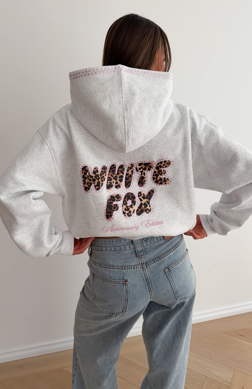 Vivid Light Oversized Hoodie Grey Marle